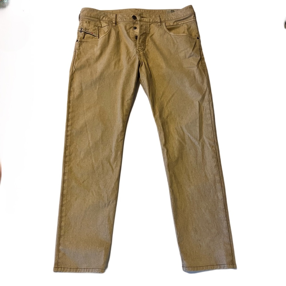 Diesel D-Bazer Tapered Stretch Gold Straight Jeans